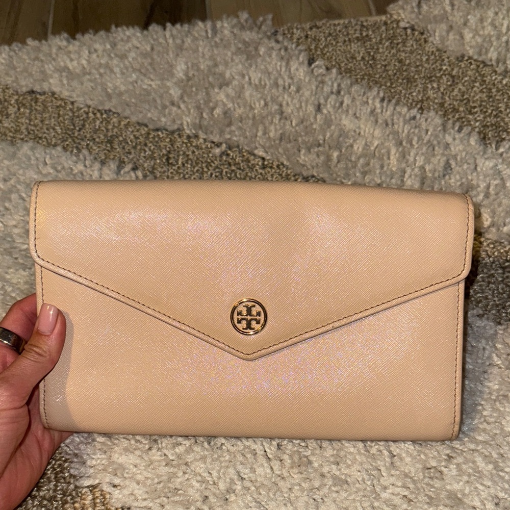 Tory Burch Beige Clutch